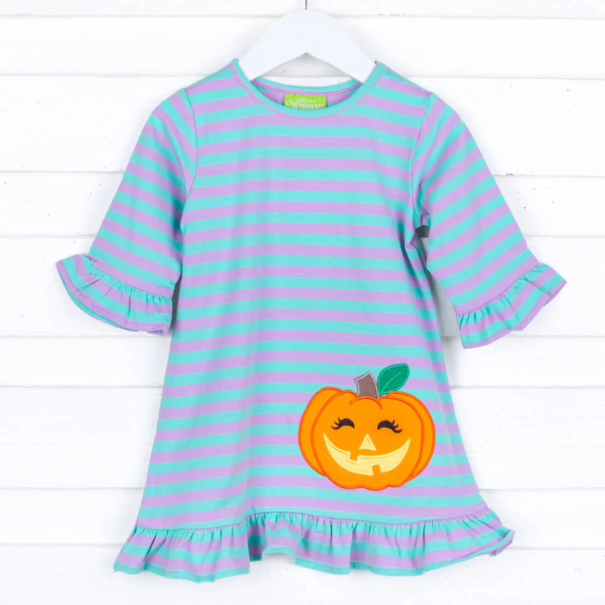 Jack O' Lantern Purple and Teal Milly Dress - Image 2