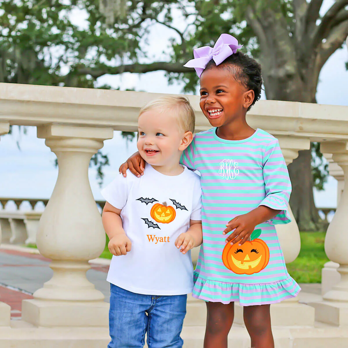 Jack O' Lantern Purple and Teal Milly Dress - Image 7