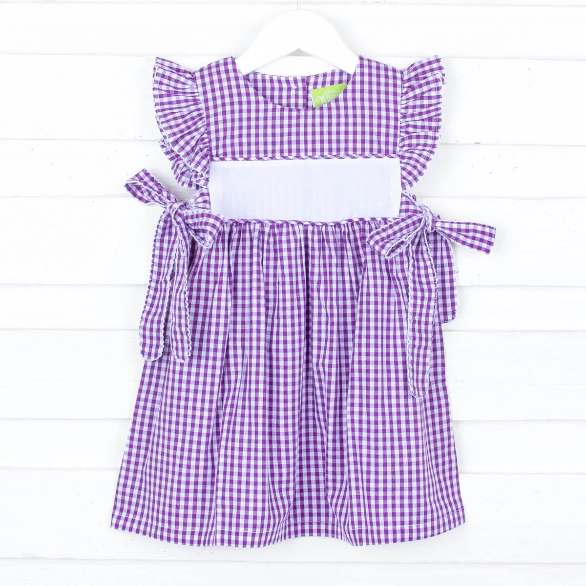 Purple Check Avery Dress - Image 3