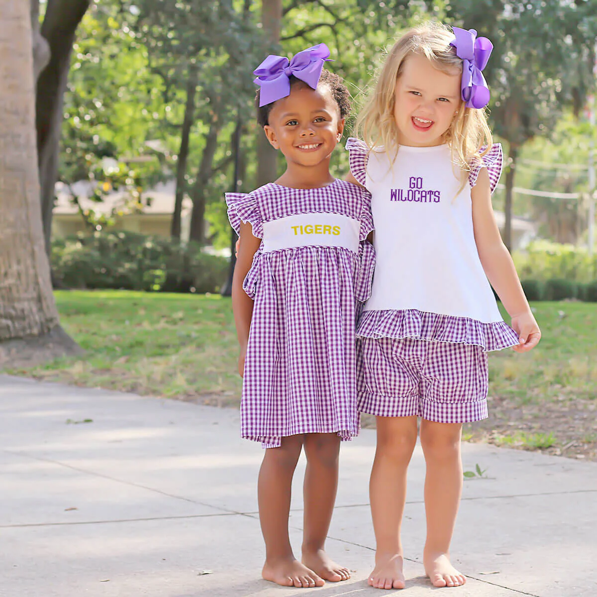 Purple Check Avery Dress - Image 4