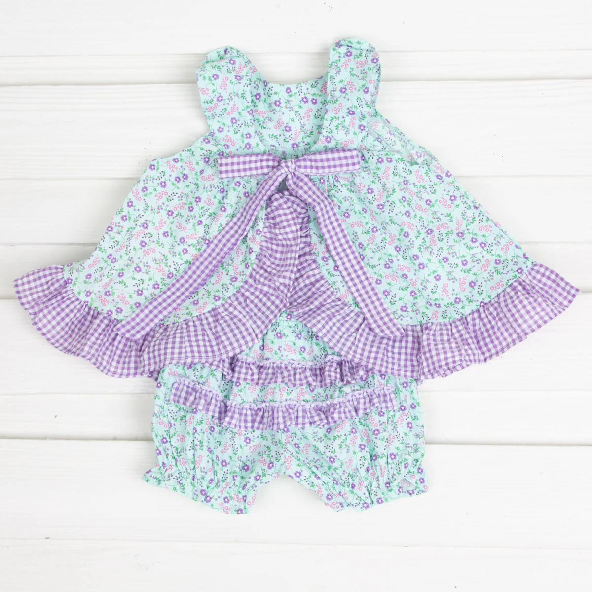 Purple Floral Blythe Bloomer Set - Image 4