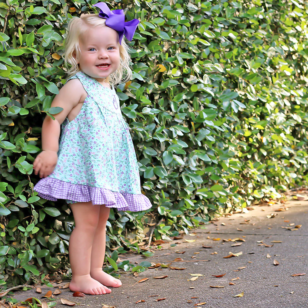 Purple Floral Blythe Bloomer Set - Image 7