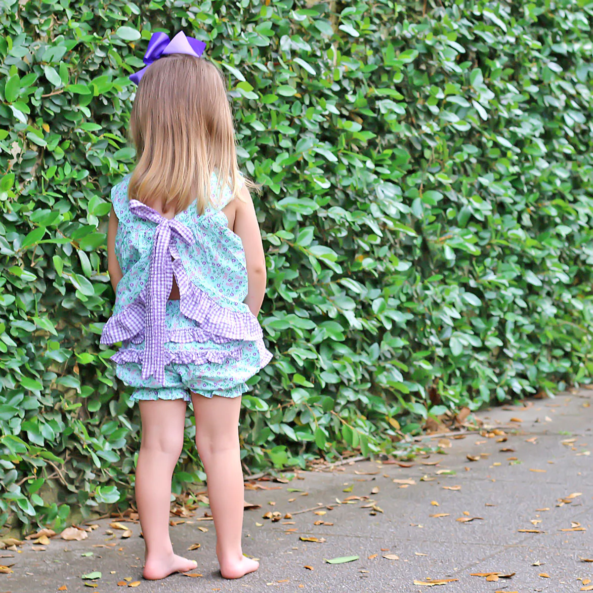 Purple Floral Blythe Bloomer Set - Image 8