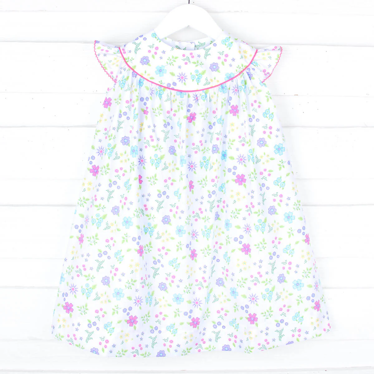 Purple Floral Garden Lucy Dress - Image 2