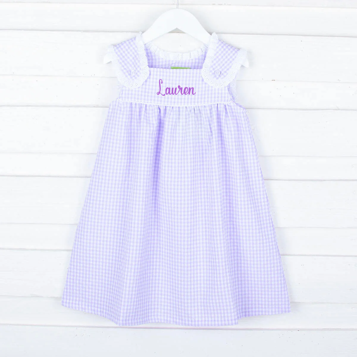 Purple Gingham Lulu Dress - Image 3