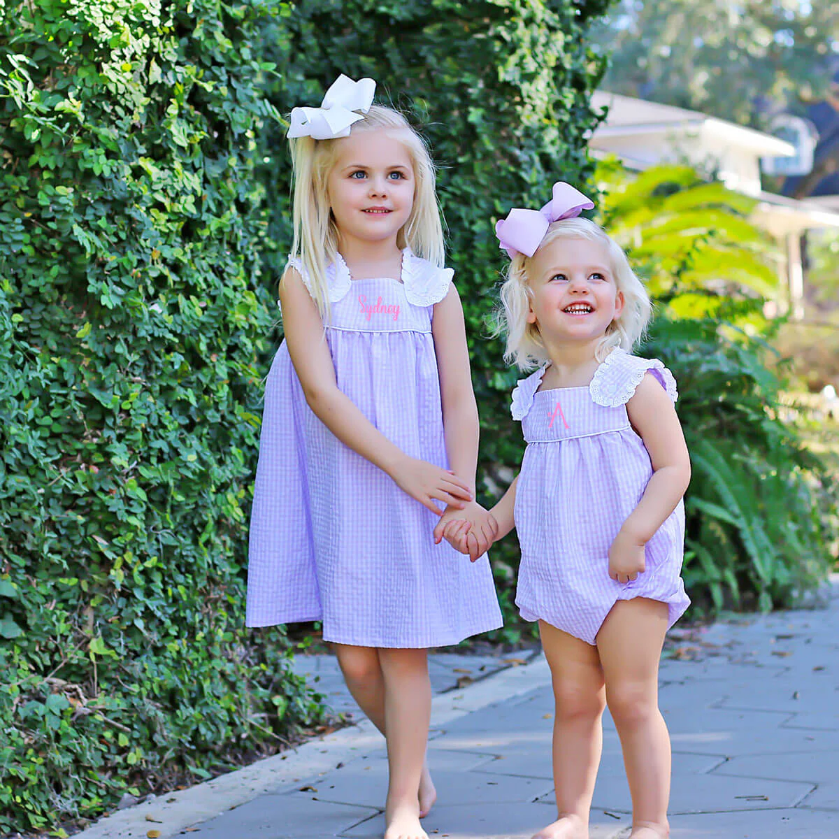 Purple Gingham Lulu Dress - Image 6
