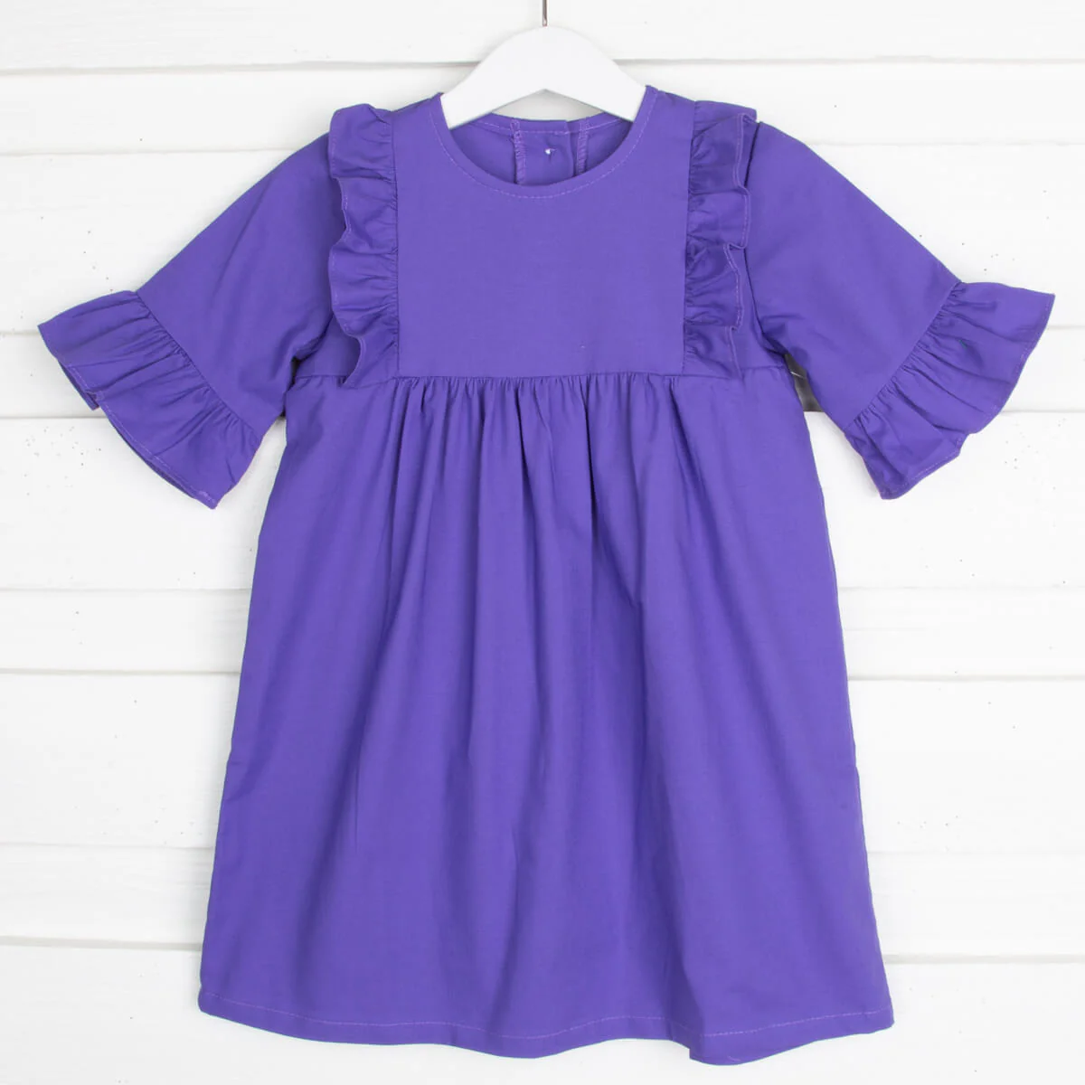 Purple Solid Olivia Dress - Image 2