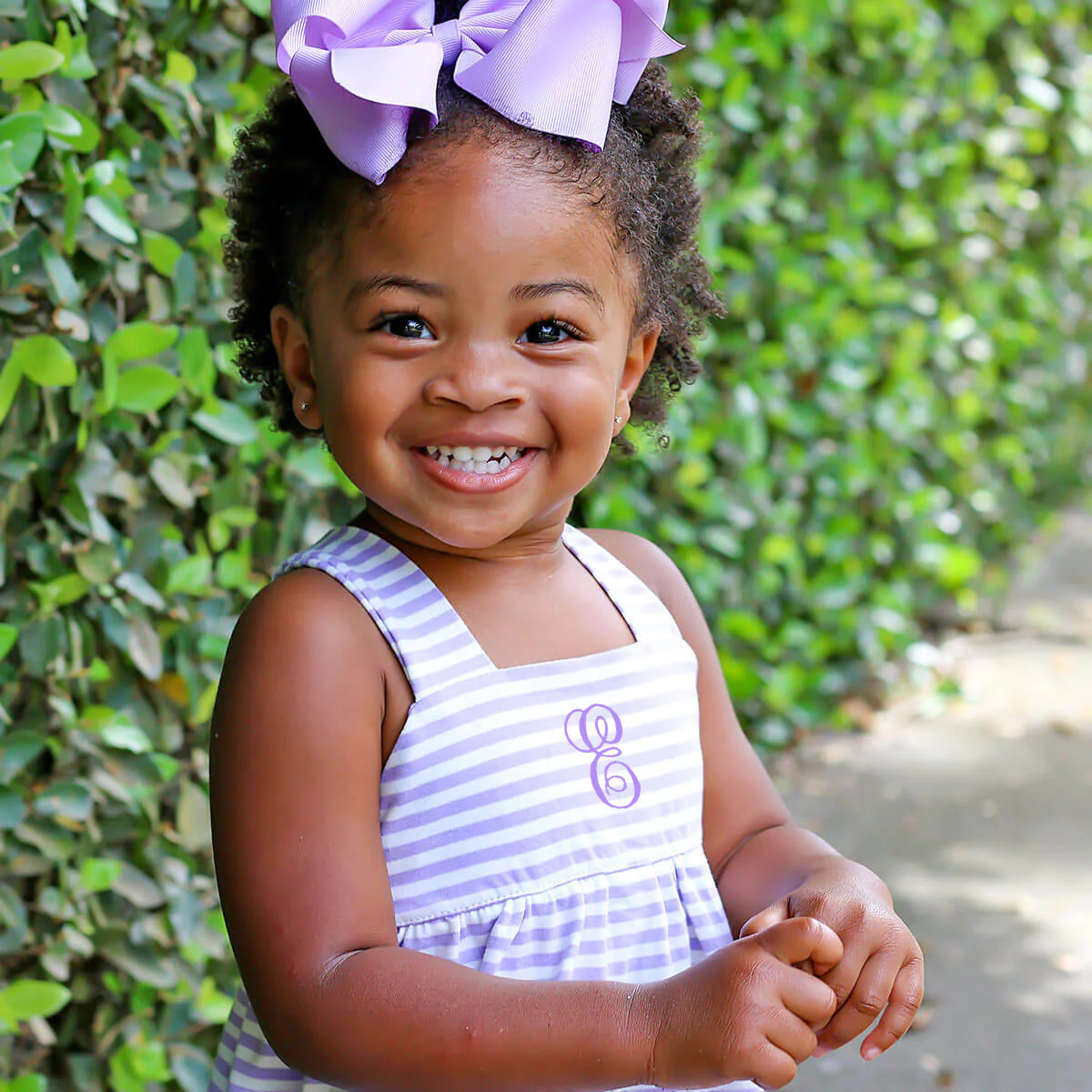 Purple Stripe Mia Dress - Image 4