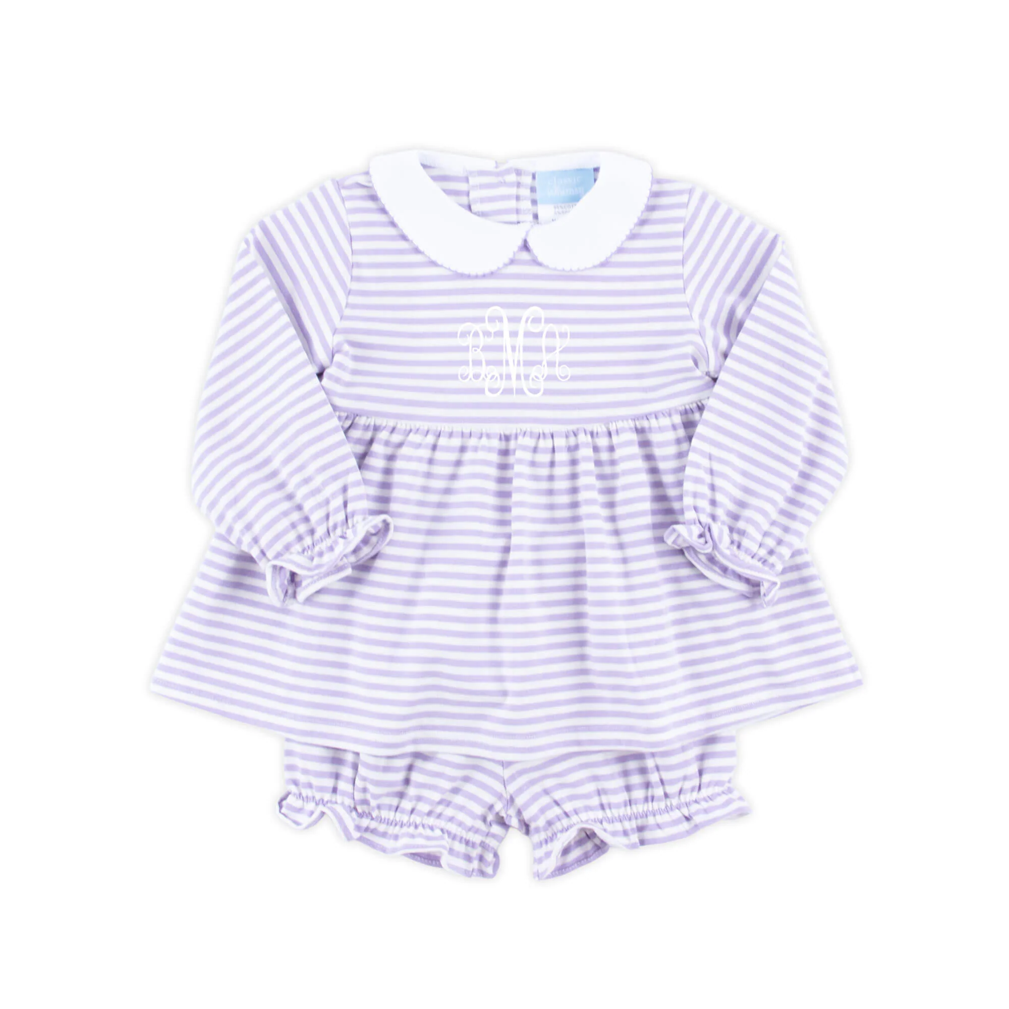 Purple Stripe Riley Bloomer Set - Image 2