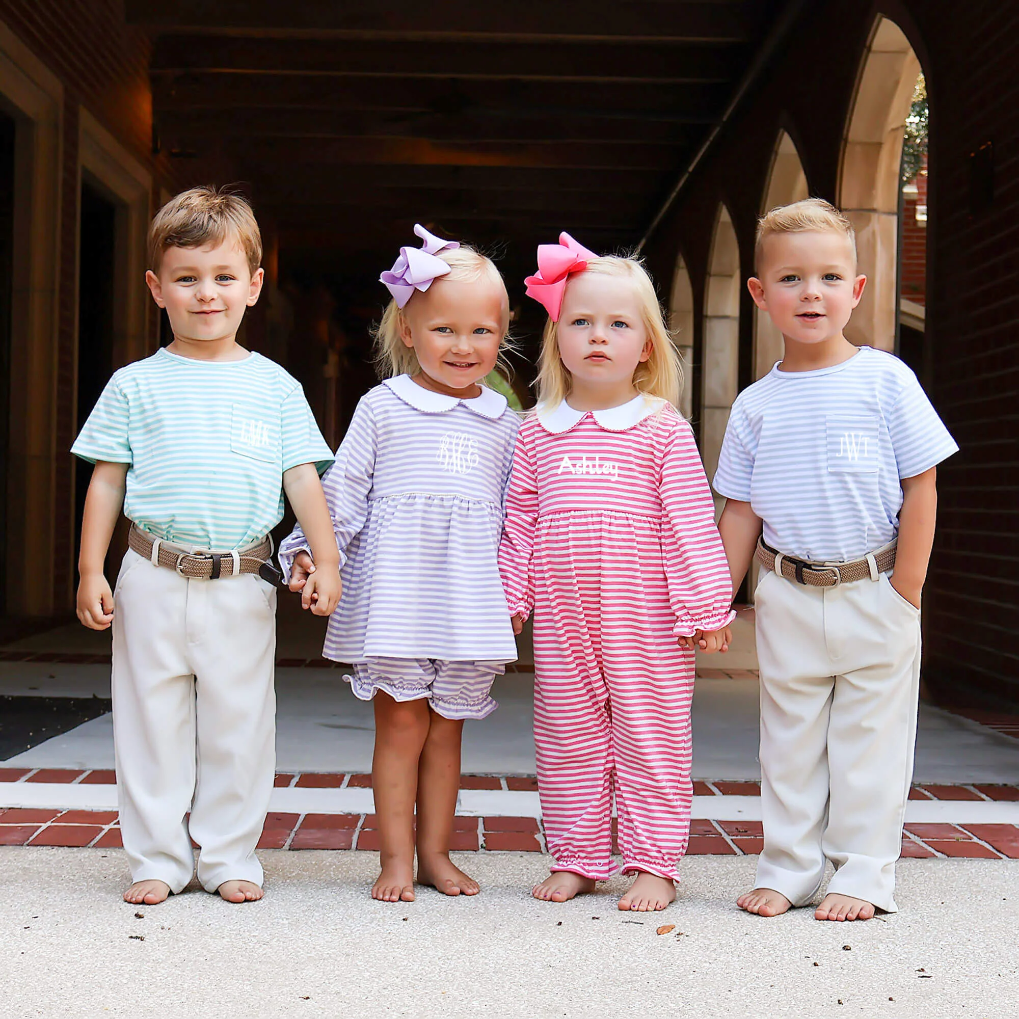 Purple Stripe Riley Bloomer Set - Image 6