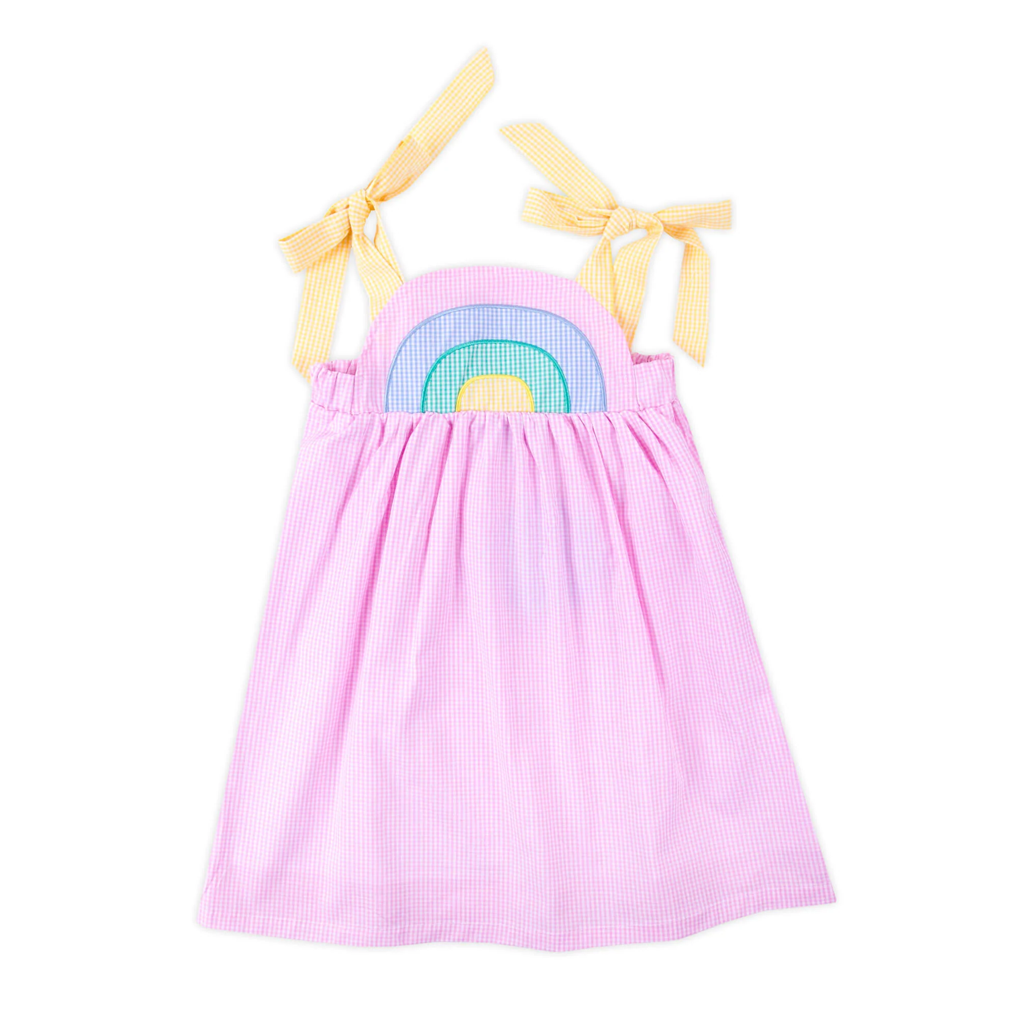Rainbow Gingham Dress - Image 2