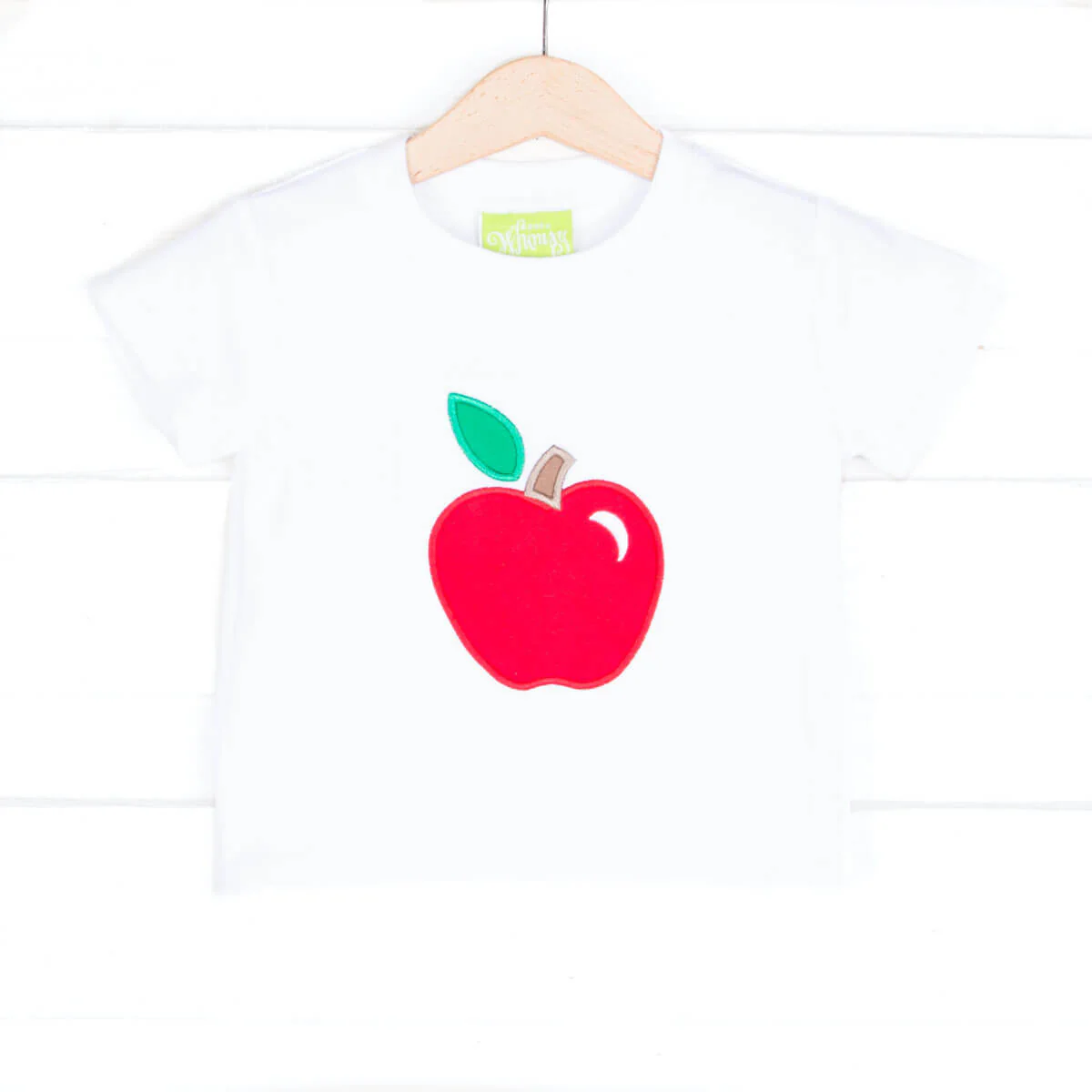 Red Apple White Shirt - Image 2
