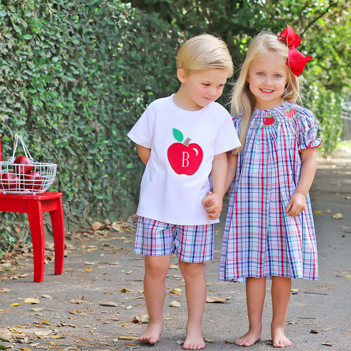 Red Apple White Shirt - Image 5
