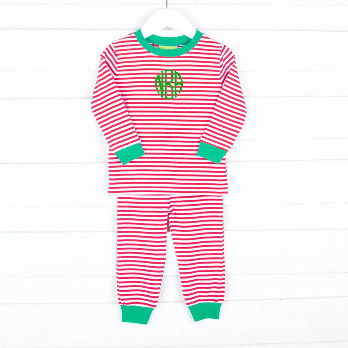 Red Candy Cane Stripe Pajamas - Image 2