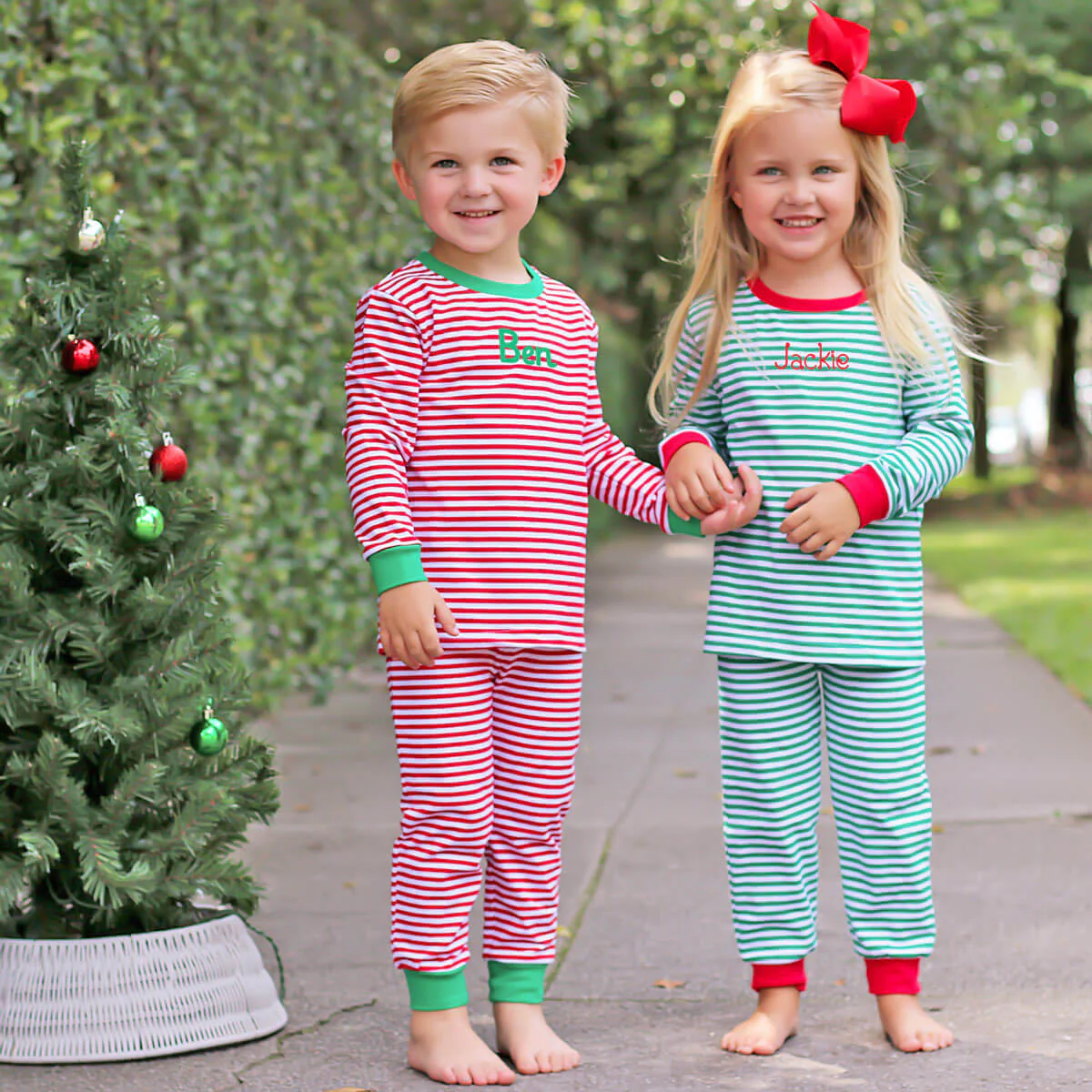 Red Candy Cane Stripe Pajamas - Image 5