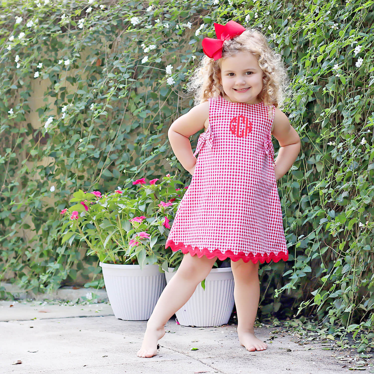 Red Gingham Eleanor Dress - Image 10