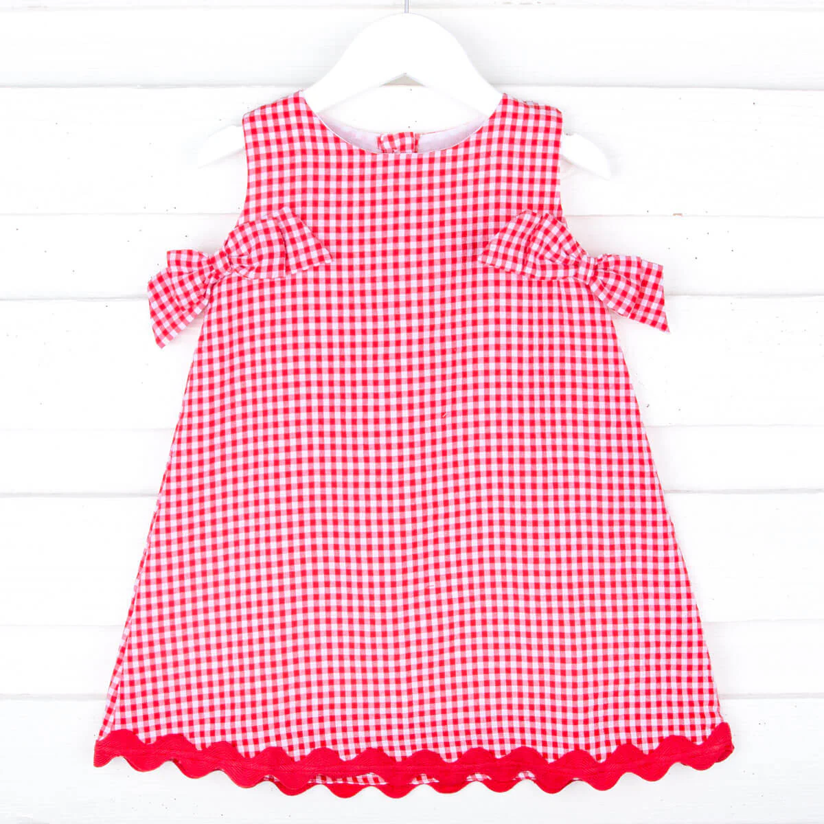 Red Gingham Eleanor Dress - Image 12