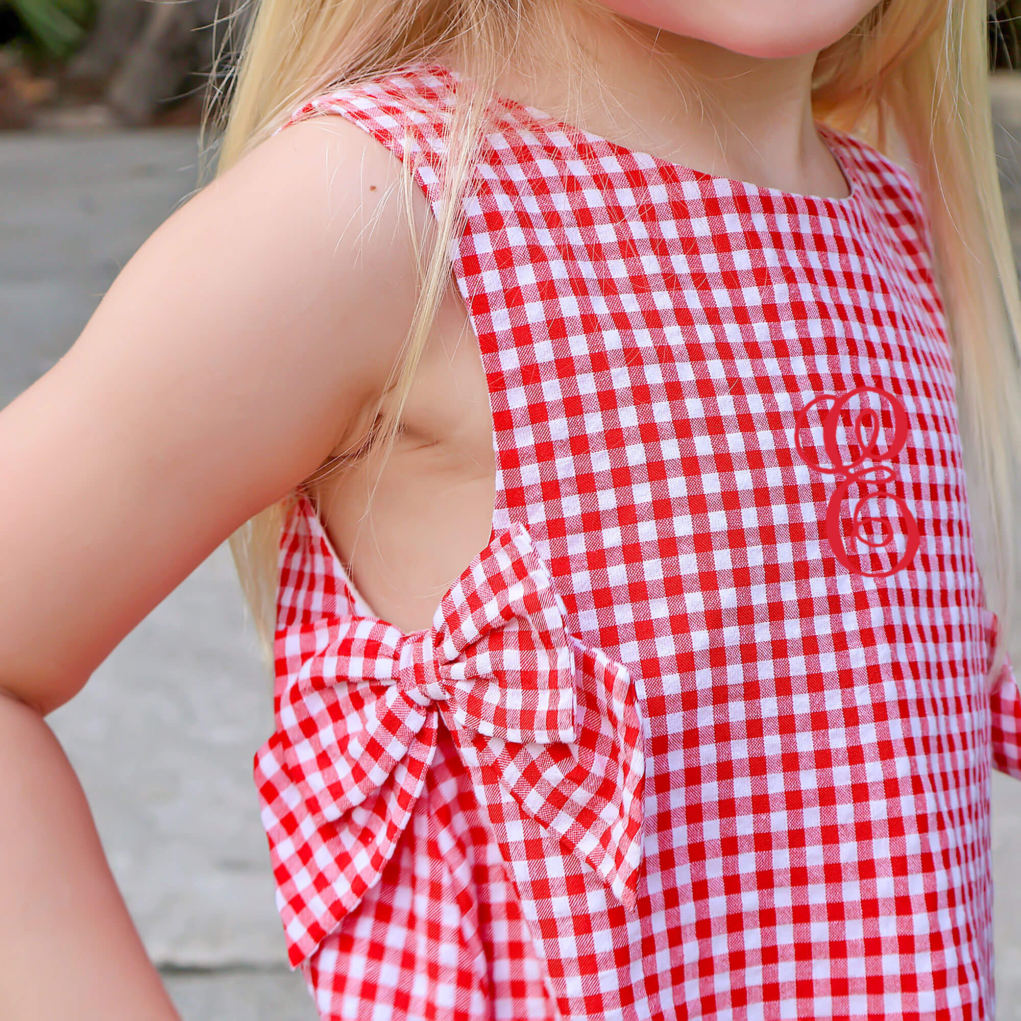 Red Gingham Eleanor Dress - Image 2