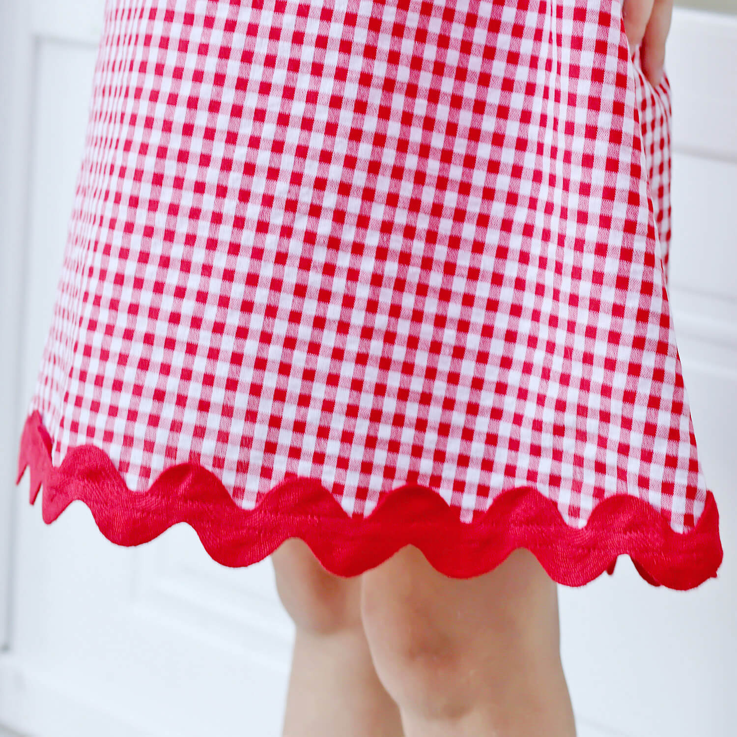 Red Gingham Eleanor Dress - Image 4