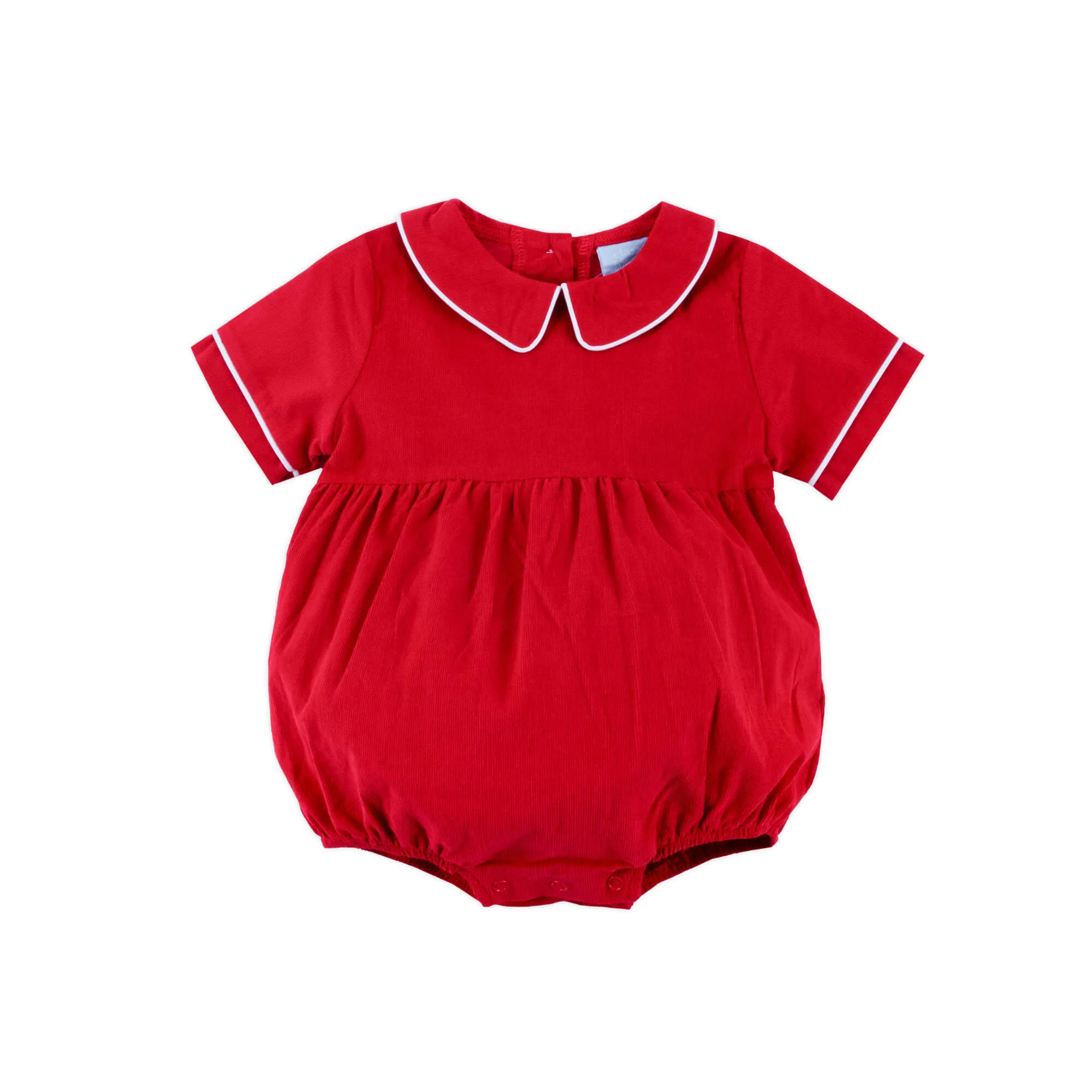 Red Corduroy Collared Bubble - Image 3