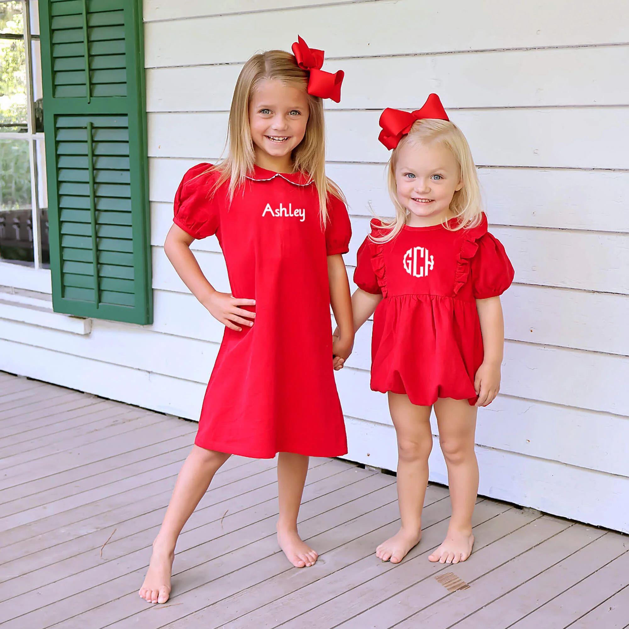 Red Corduroy Collared Sally Dress - Image 7