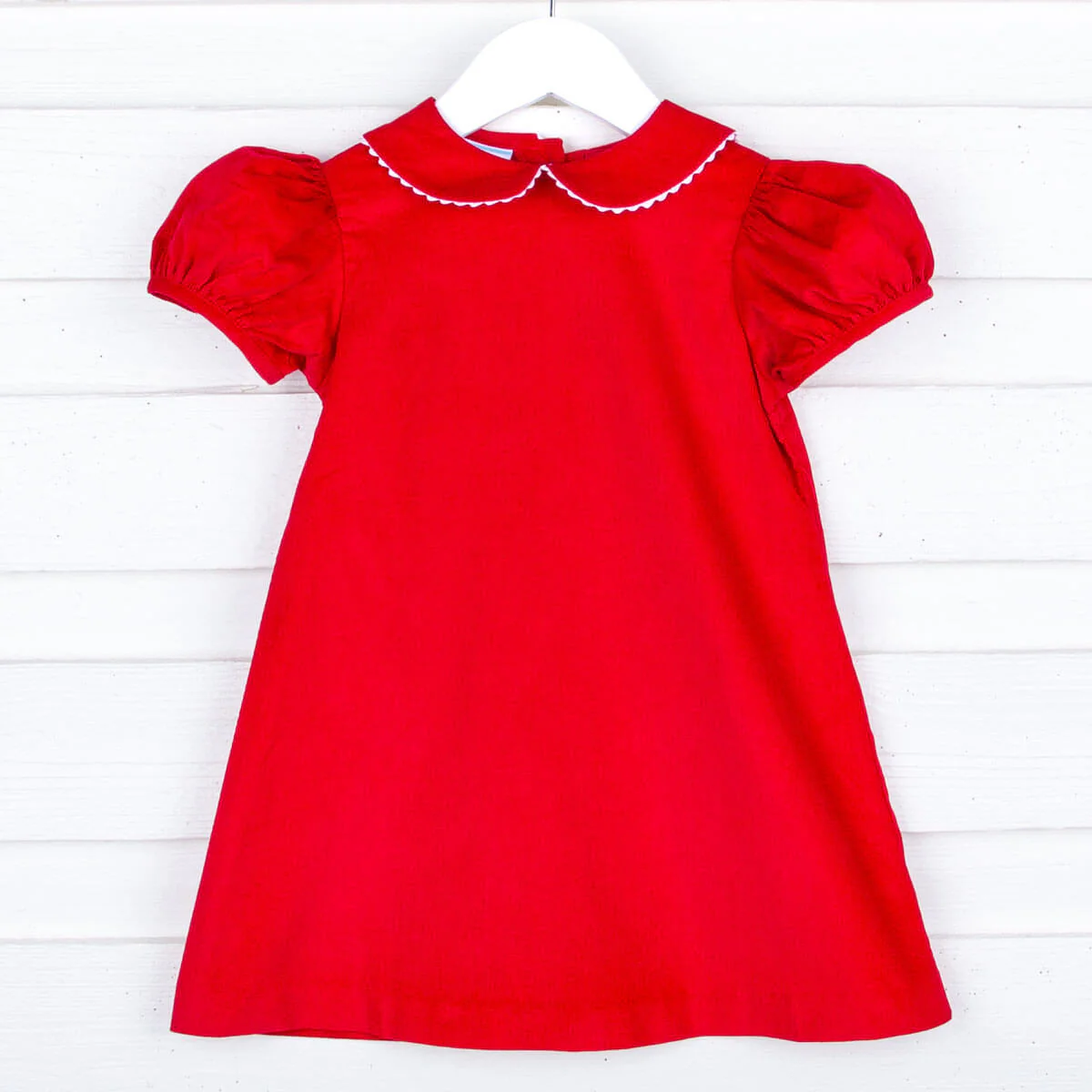 Red Corduroy Sally Dress - Image 4