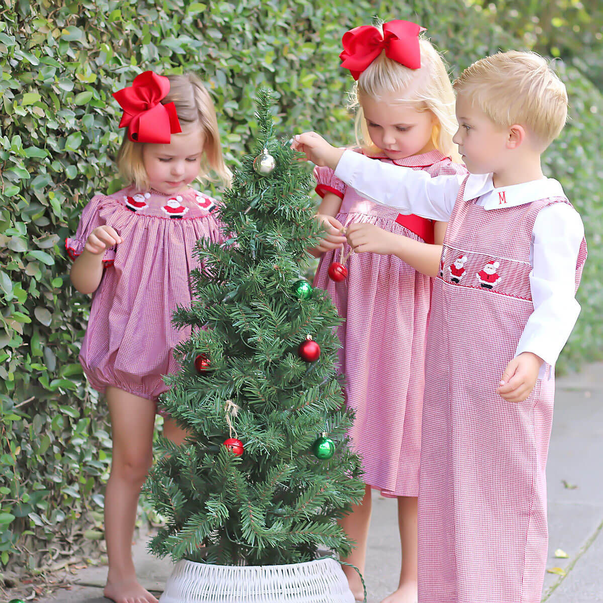 Red Gingham Collared Sash Dress - Image 6