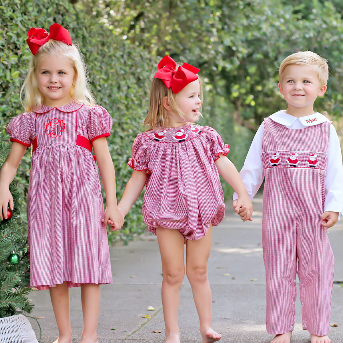 Red Gingham Collared Sash Dress - Image 8