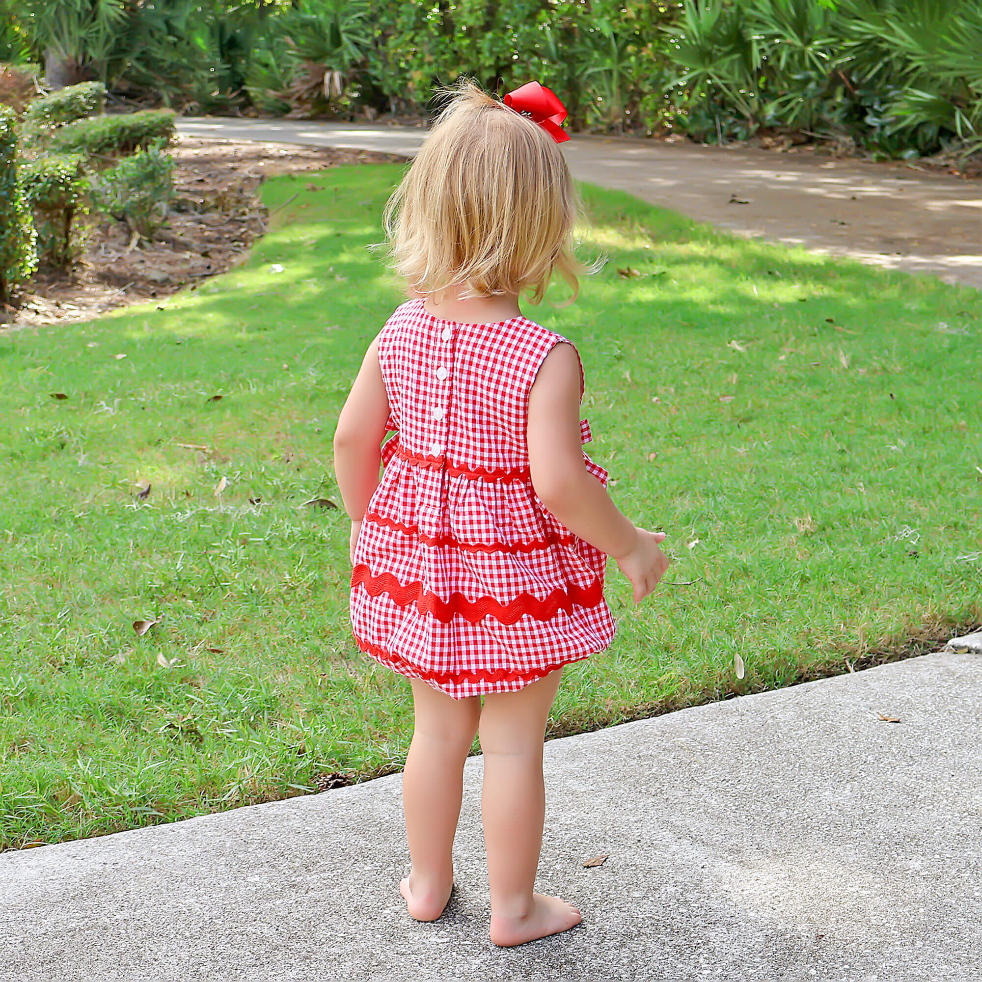 Red Gingham Eleanor Bubble - Image 2