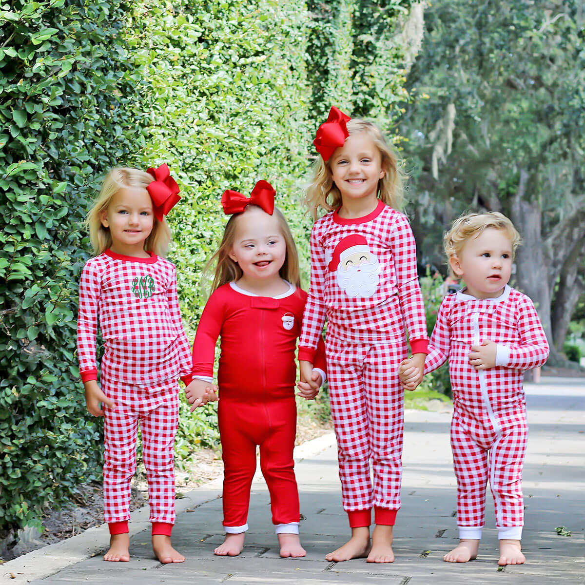 Red Gingham Knit Pajamas - Image 12