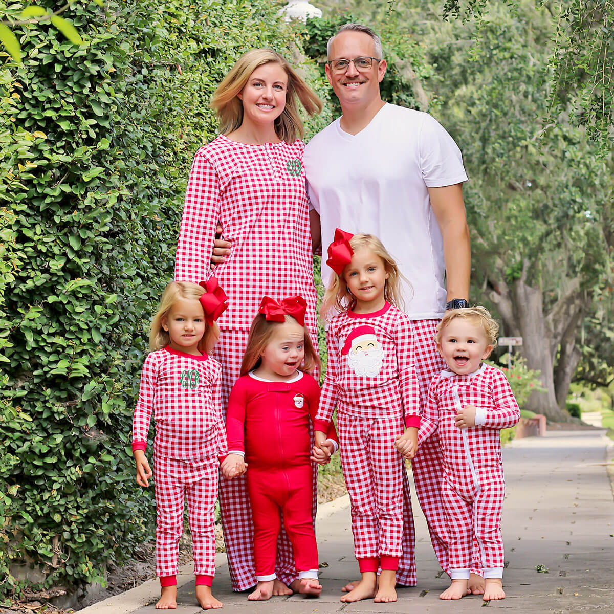 Red Gingham Knit Pajamas - Image 7