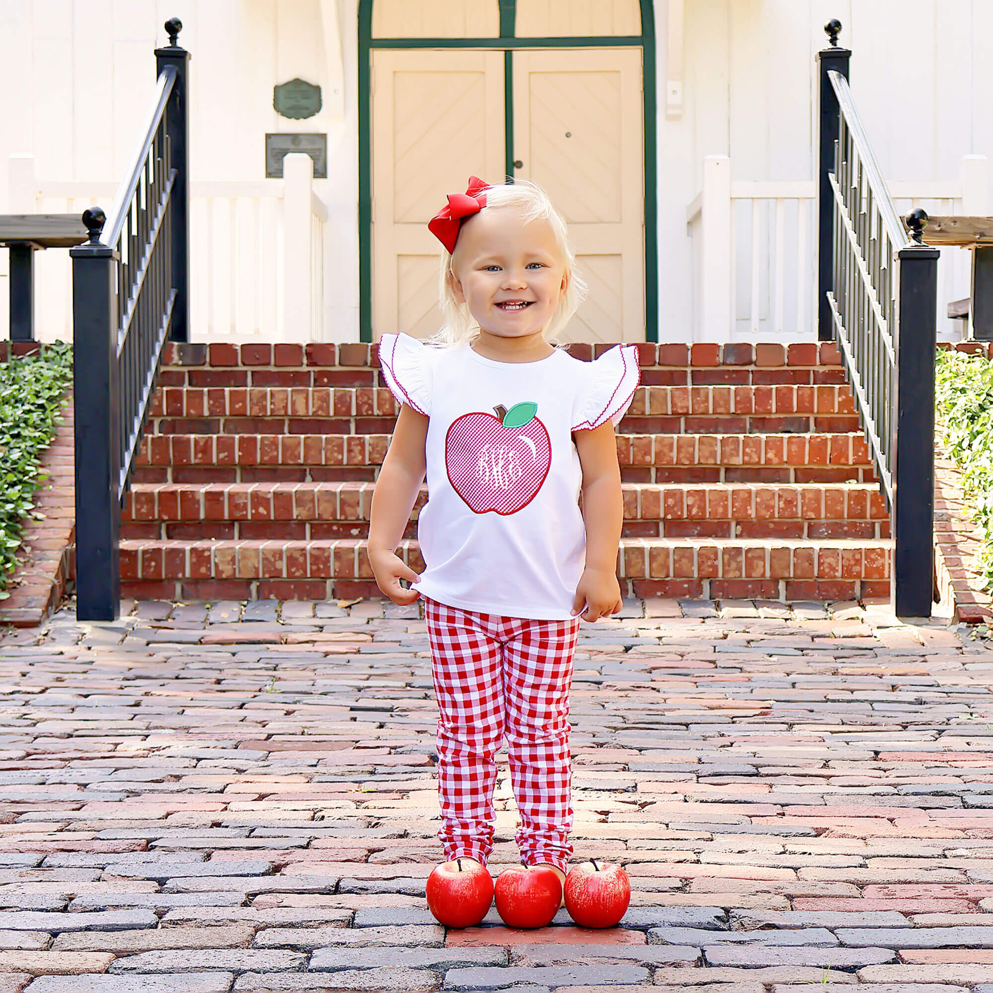 Red Gingham Leggings - Image 2