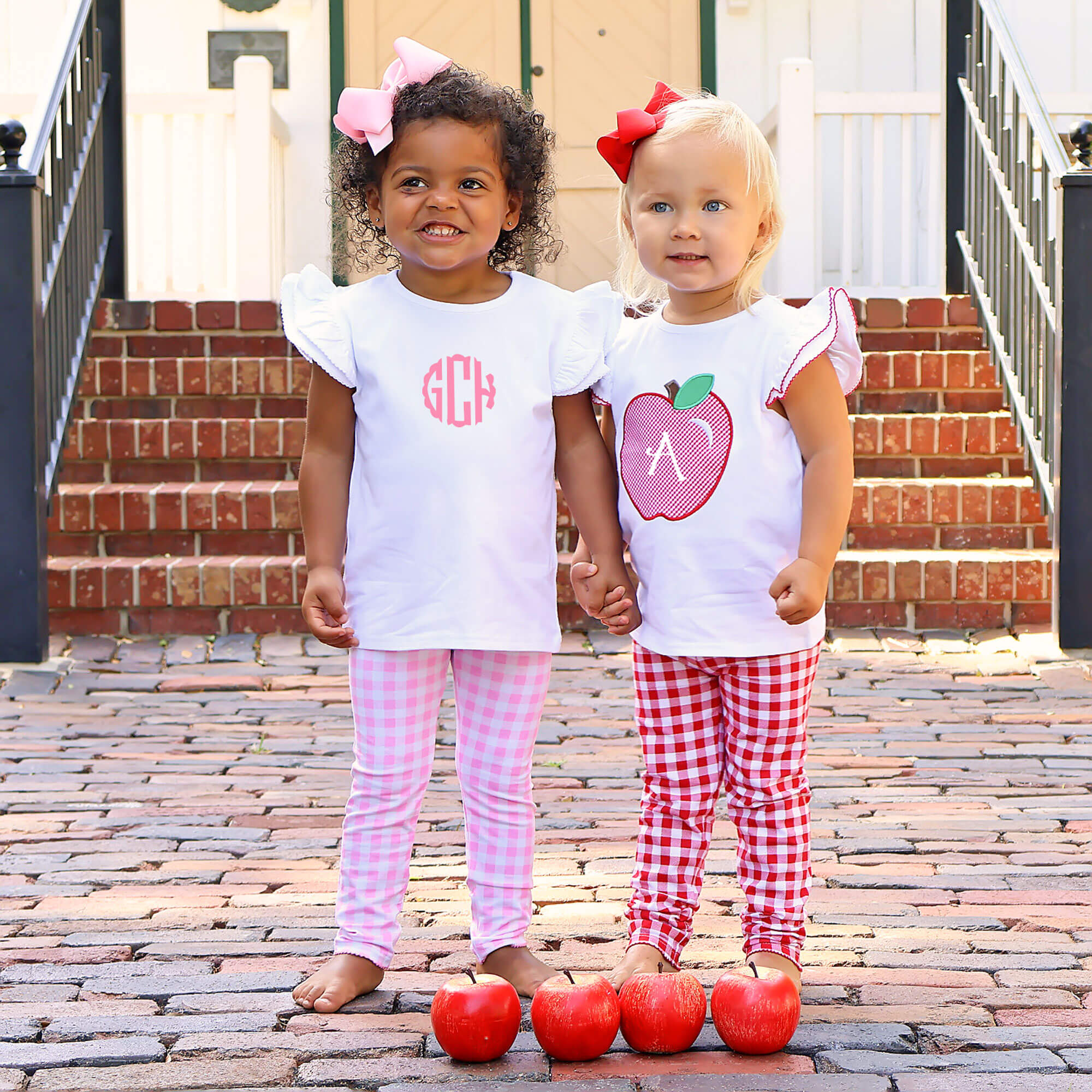 Red Gingham Leggings - Image 3