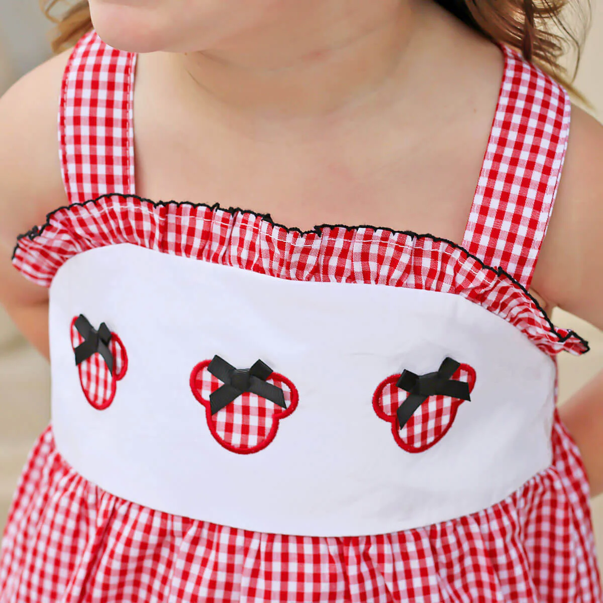 Mouse Ears Red Gingham Cara Dress - Image 2