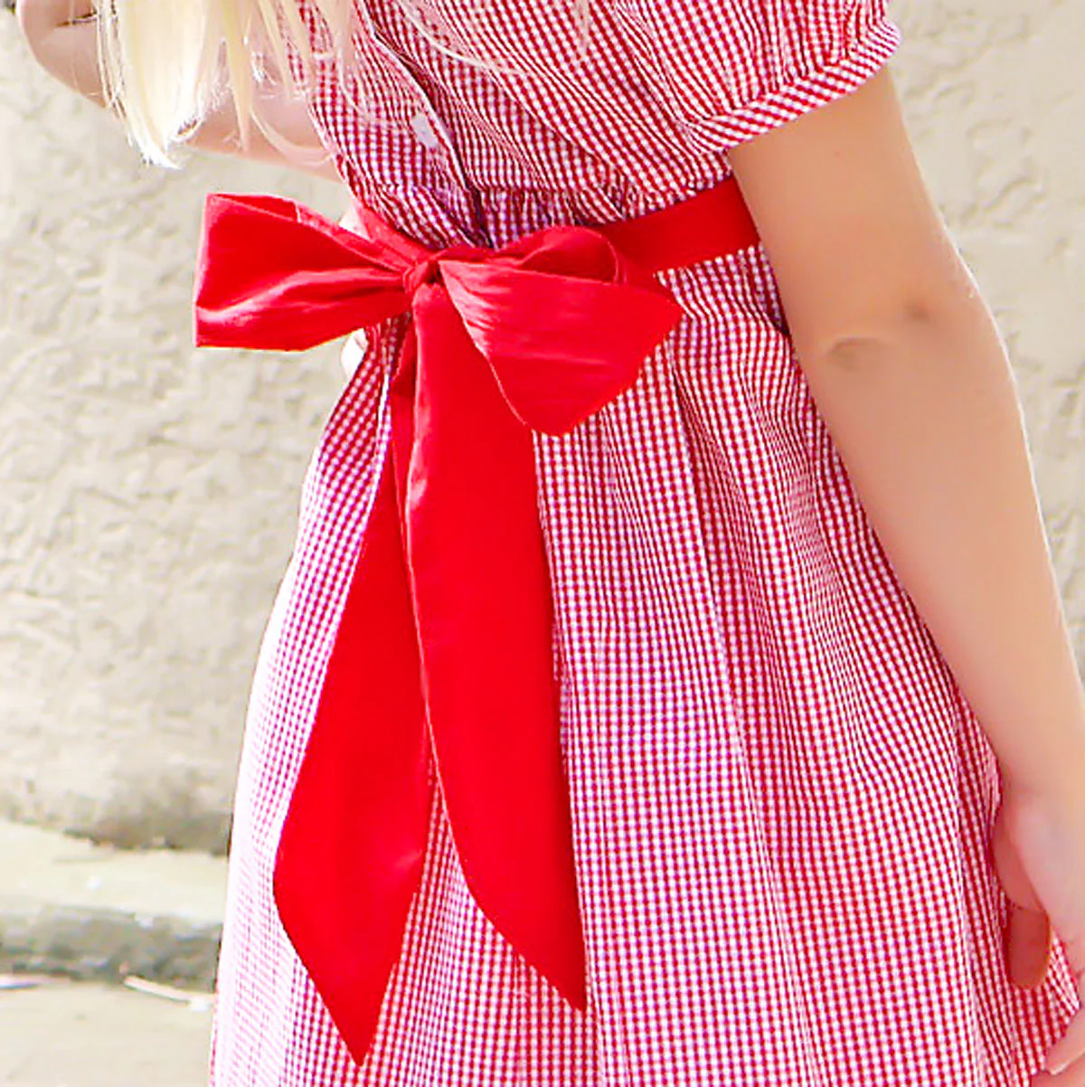 Red Gingham Sash Bloomer Set - Image 2