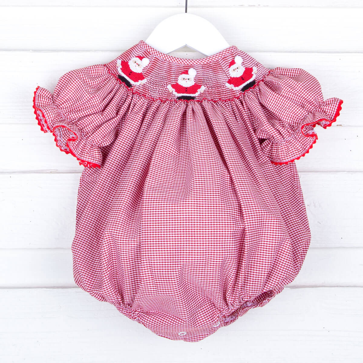Santa Is Coming Smocked Bubble - Image 2
