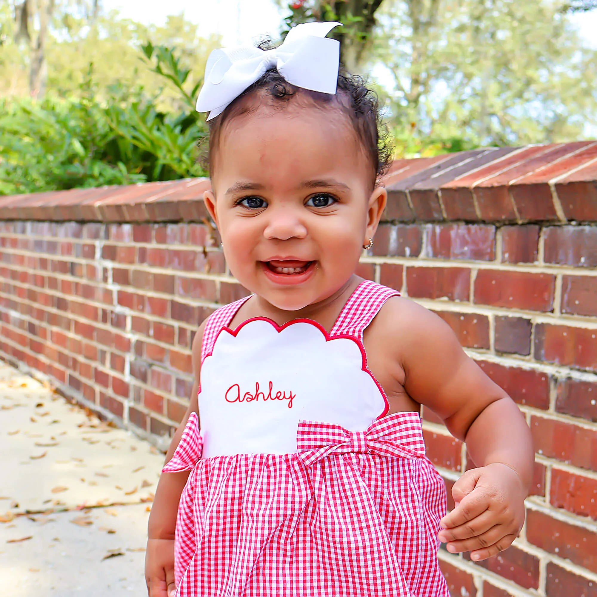 Red Gingham Tess Bubble - Image 2