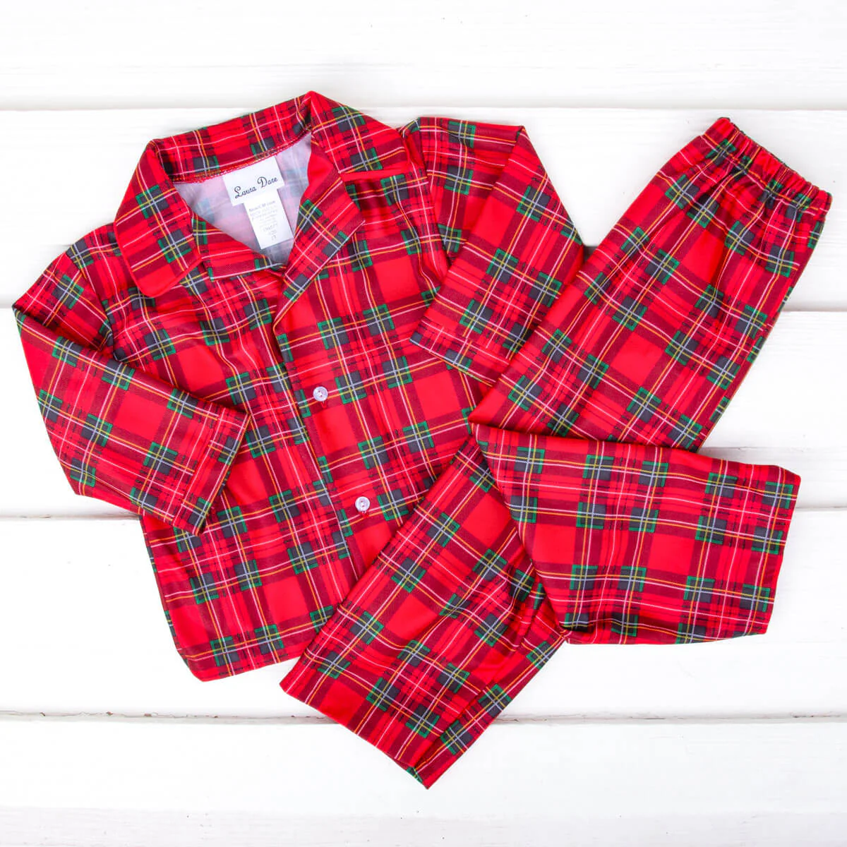 Red Plaid Classic Pajamas - Image 2
