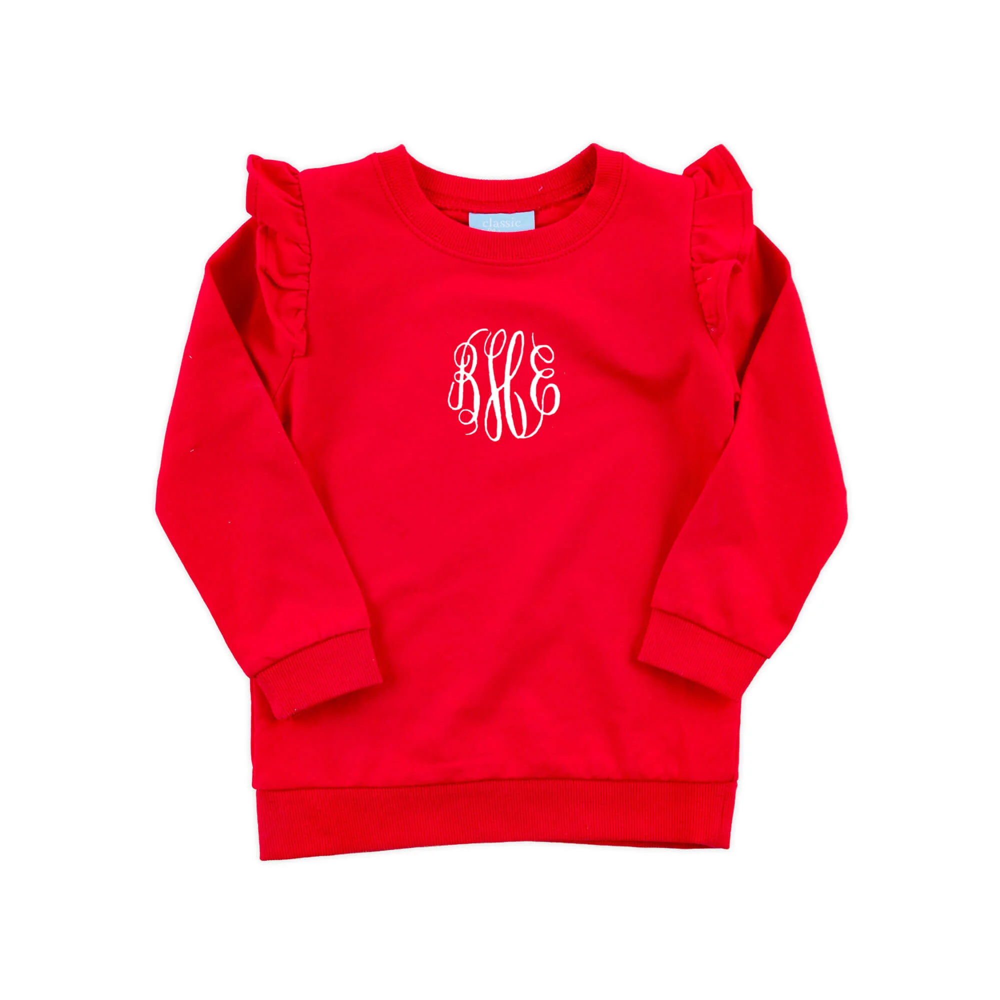 Red Ruffle Sweatshirt - Image 2