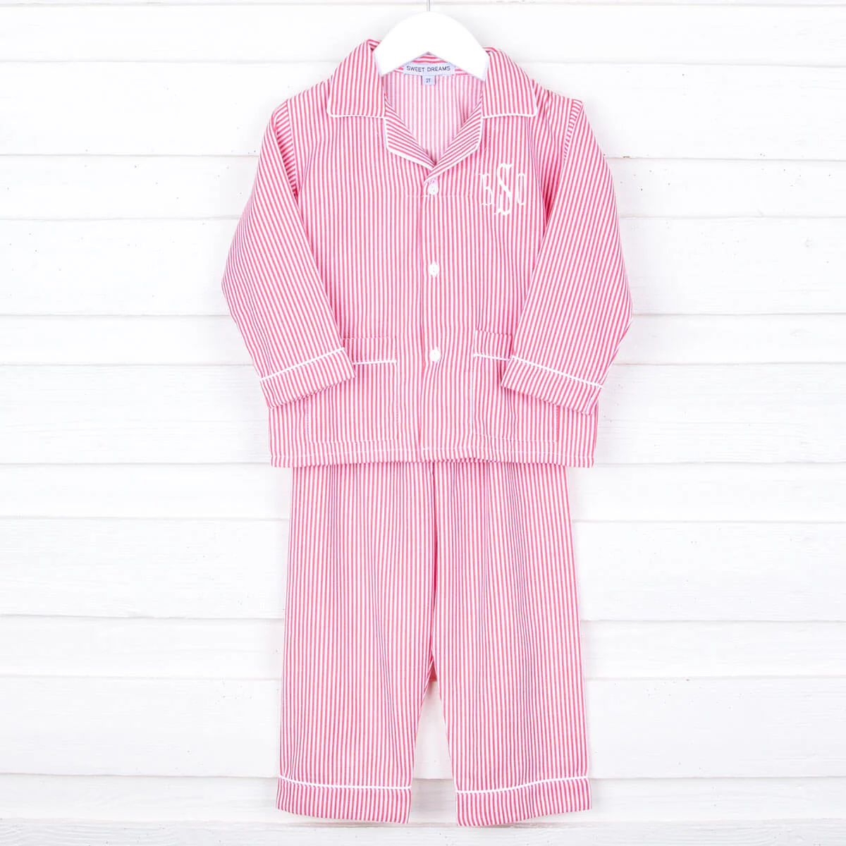 Red Stripe Classic Pajamas - Image 2