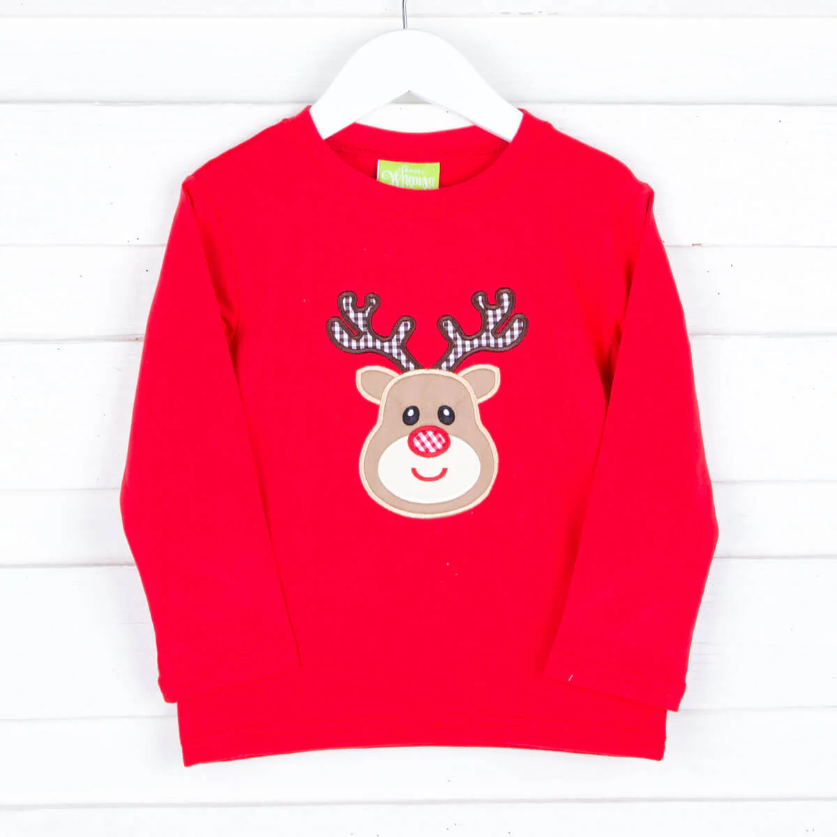 Oh Deer Red Long Sleeve Shirt - Image 2