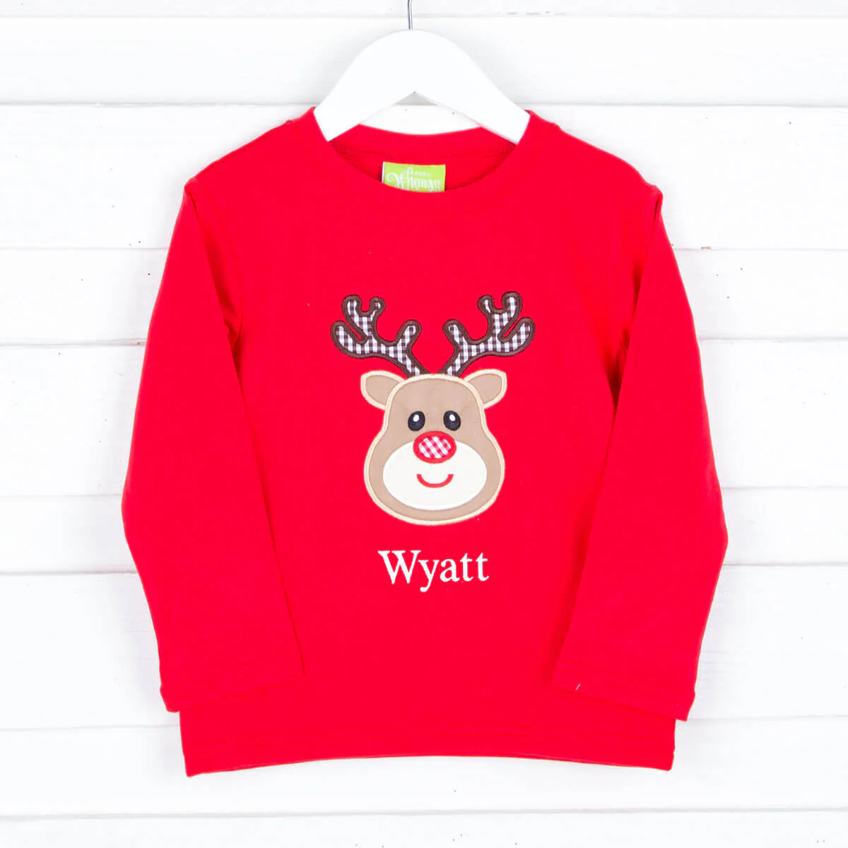 Oh Deer Red Long Sleeve Shirt - Image 3