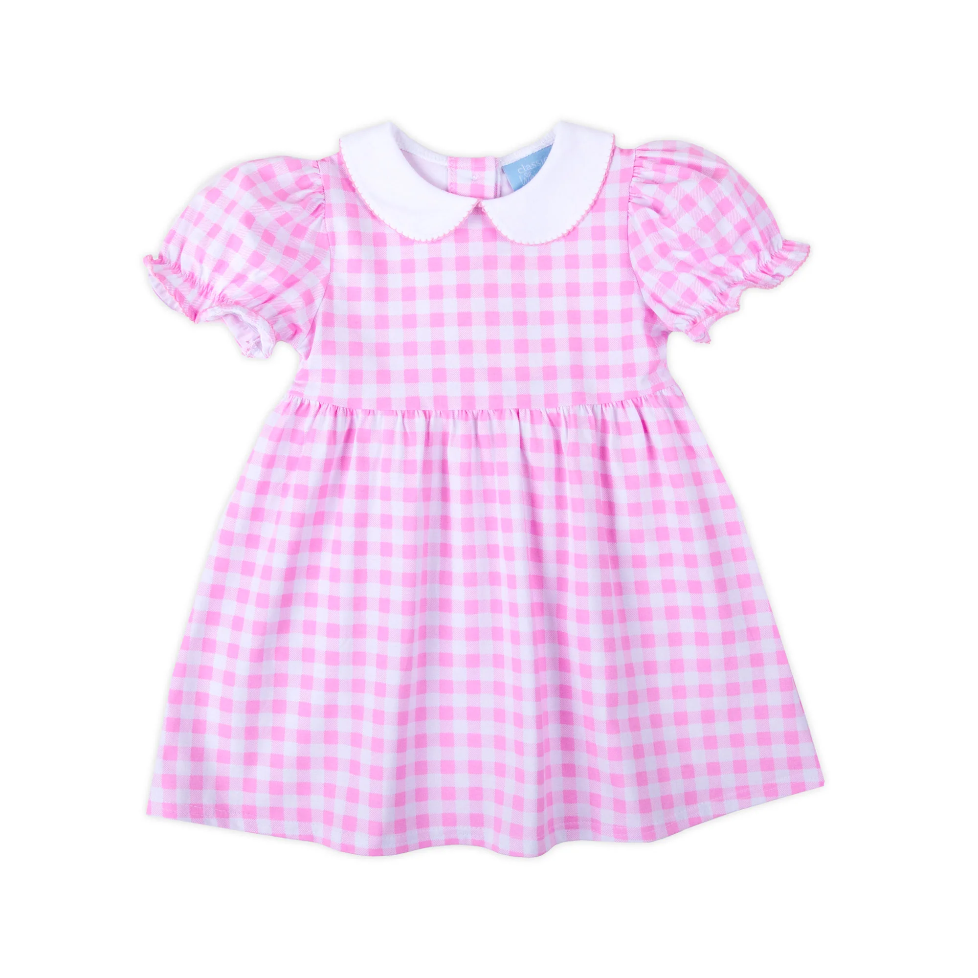Riley Gingham Knit Dress Pink - Image 2
