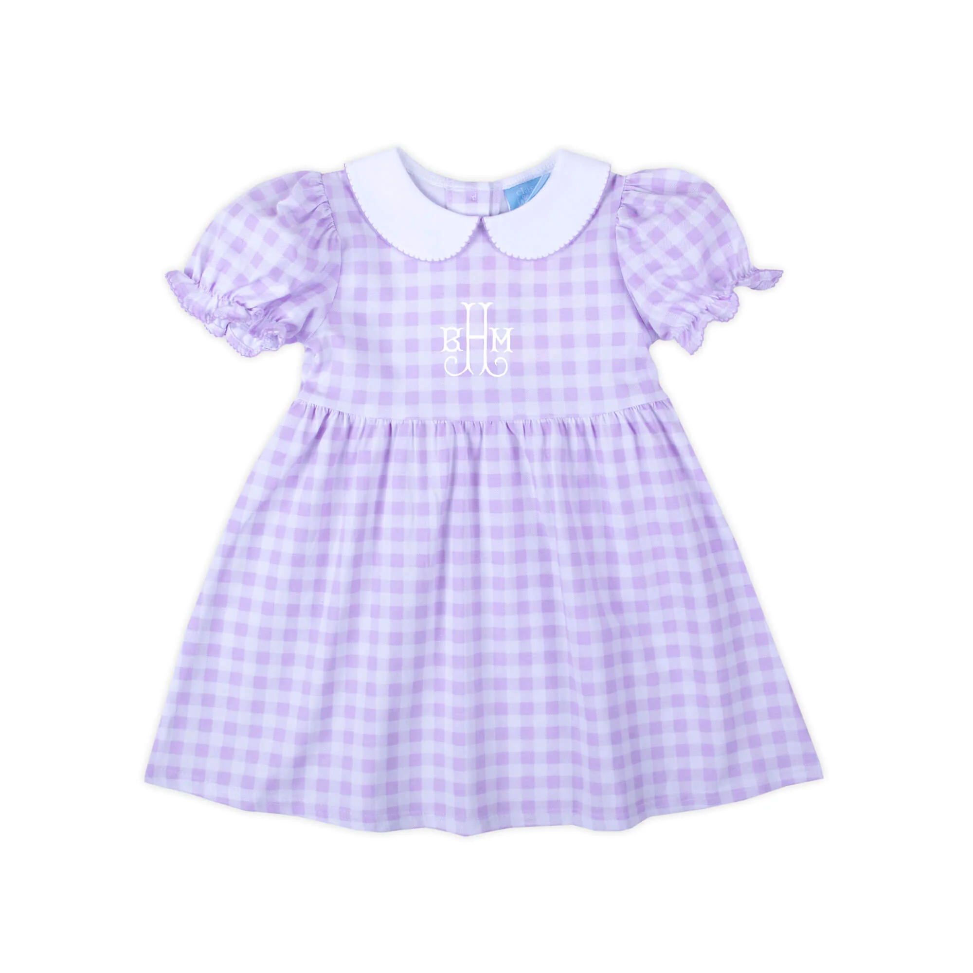 Riley Gingham Knit Dress Lavender - Image 2