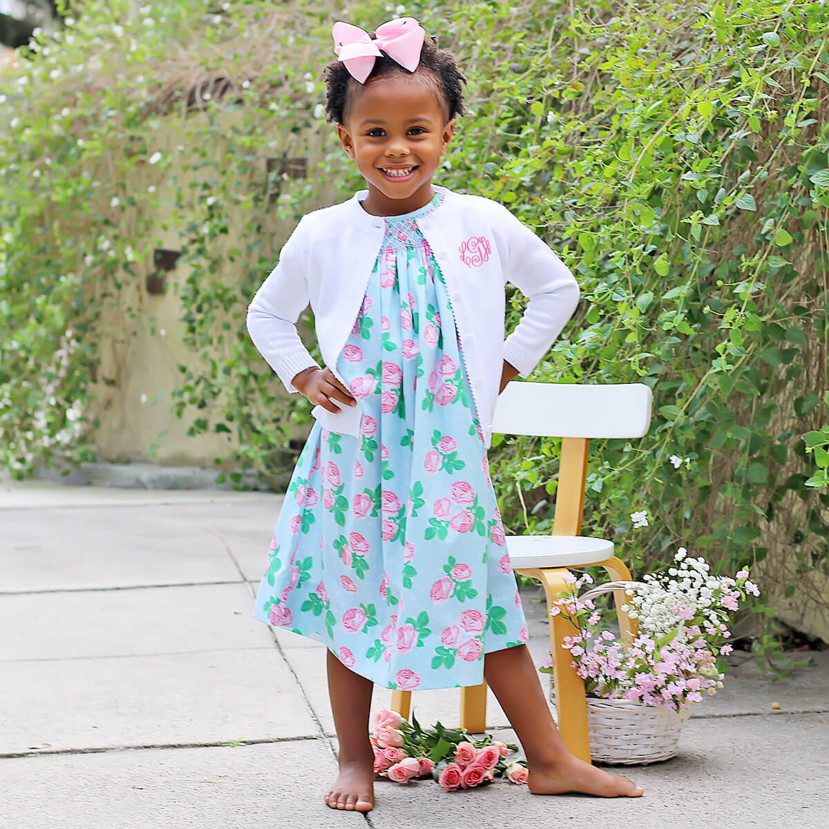 Rose Arbor Smocked Bishop Dress - Image 5