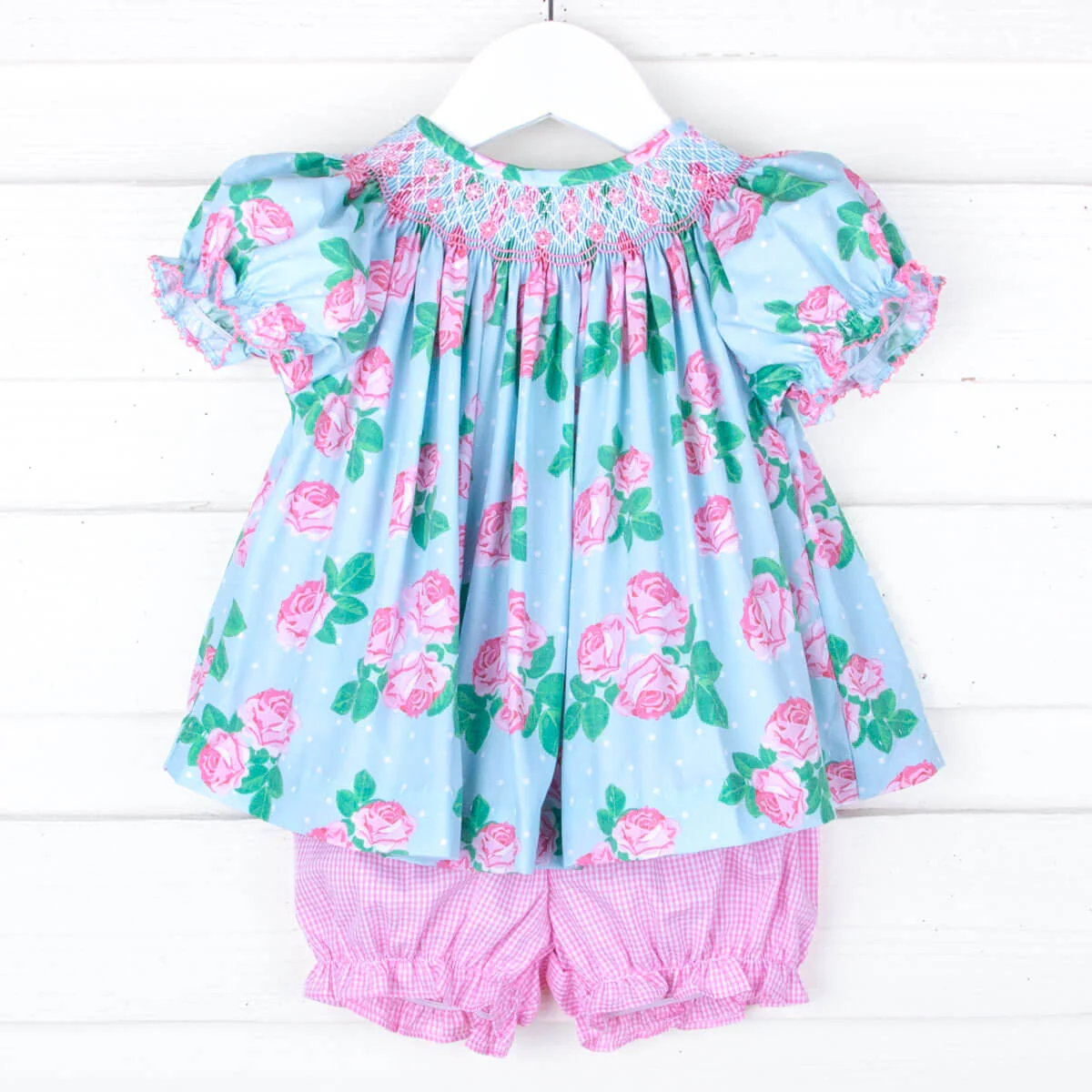 Rose Arbor Smocked Bloomer Set - Image 3