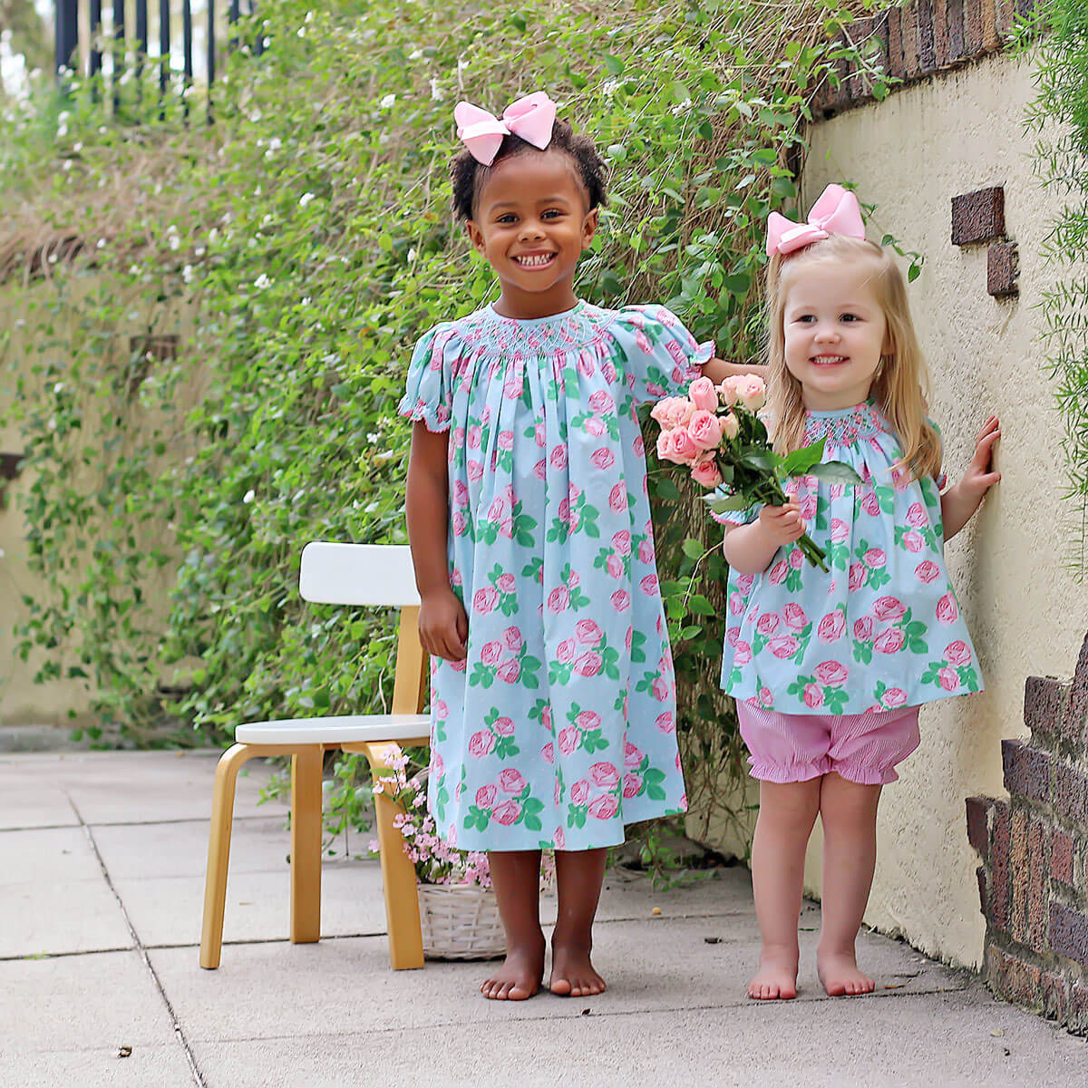Rose Arbor Smocked Bloomer Set - Image 4