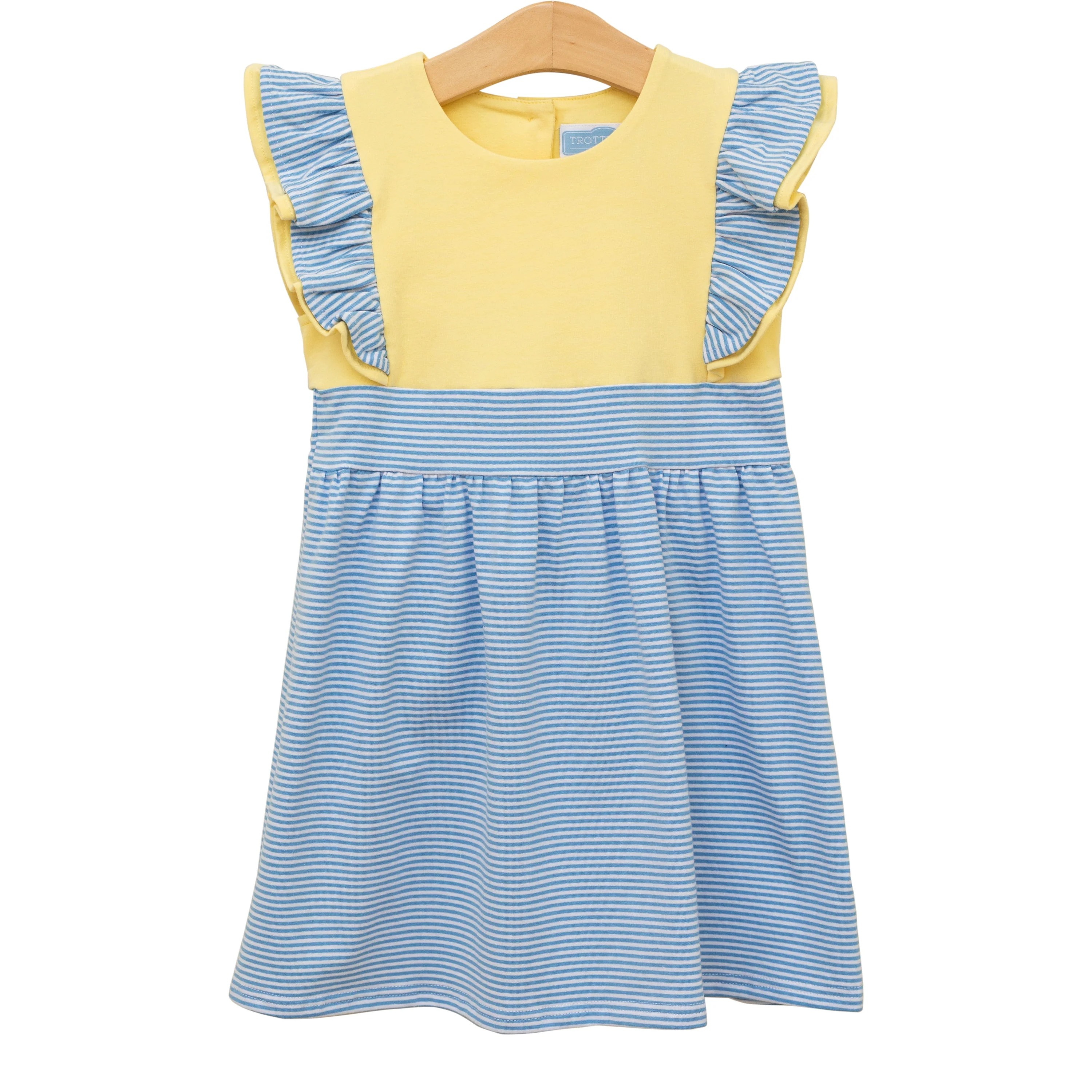 Rosie Ruffle Dress Cornflower - Image 3