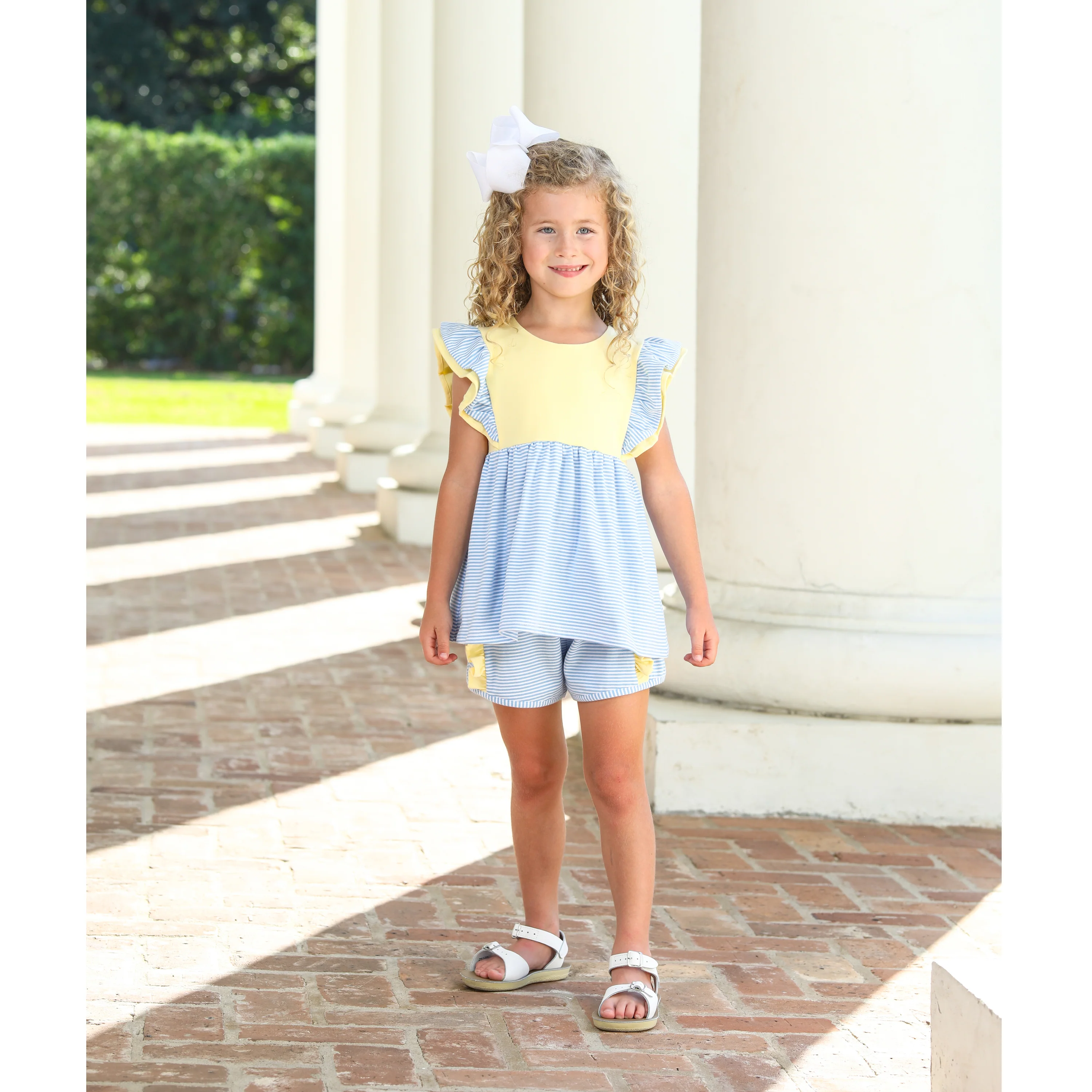 Rosie Cornflower and Yellow Short Set - Image 2