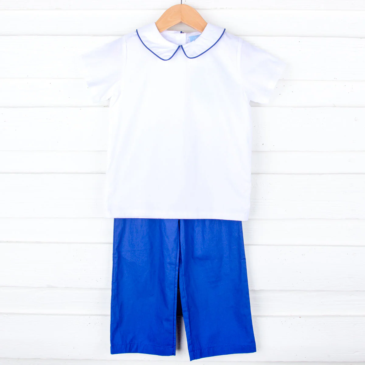 Royal Blue Collared Pant Set - Image 2